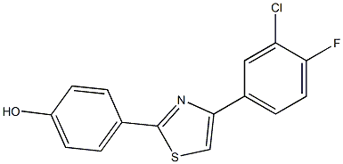 4-[4-(3-chloro-4-fluorophenyl)-1,3-thiazol-2-yl]phenol