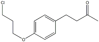 4-[4-(3-chloropropoxy)phenyl]butan-2-one 化学構造式