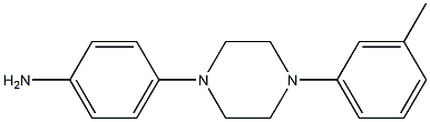 4-[4-(3-methylphenyl)piperazin-1-yl]aniline,,结构式