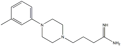 4-[4-(3-methylphenyl)piperazin-1-yl]butanimidamide Struktur