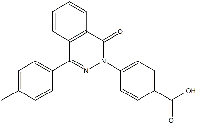 4-[4-(4-methylphenyl)-1-oxophthalazin-2(1H)-yl]benzoic acid,,结构式