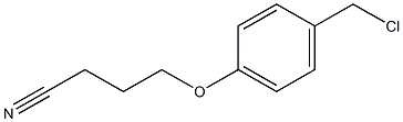 4-[4-(chloromethyl)phenoxy]butanenitrile Struktur