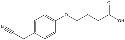4-[4-(cyanomethyl)phenoxy]butanoic acid Structure