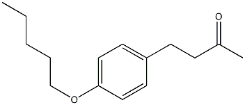 4-[4-(pentyloxy)phenyl]butan-2-one 化学構造式