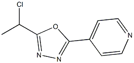 4-[5-(1-chloroethyl)-1,3,4-oxadiazol-2-yl]pyridine