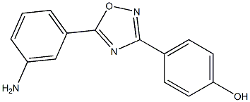 4-[5-(3-aminophenyl)-1,2,4-oxadiazol-3-yl]phenol Structure