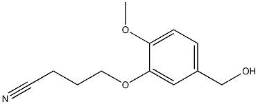 4-[5-(hydroxymethyl)-2-methoxyphenoxy]butanenitrile Structure