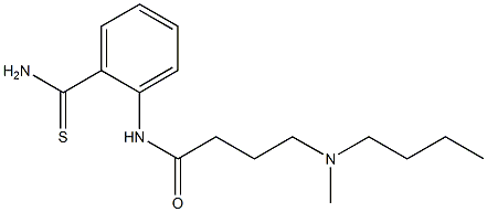 4-[butyl(methyl)amino]-N-(2-carbamothioylphenyl)butanamide Struktur