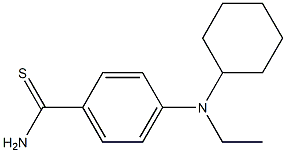 4-[cyclohexyl(ethyl)amino]benzene-1-carbothioamide 结构式