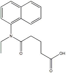4-[ethyl(naphthalen-1-yl)carbamoyl]butanoic acid 结构式