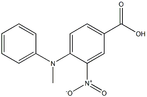 4-[methyl(phenyl)amino]-3-nitrobenzoic acid Structure