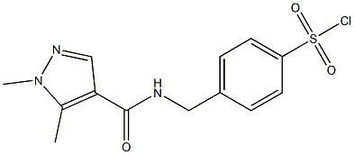 4-{[(1,5-dimethyl-1H-pyrazol-4-yl)formamido]methyl}benzene-1-sulfonyl chloride