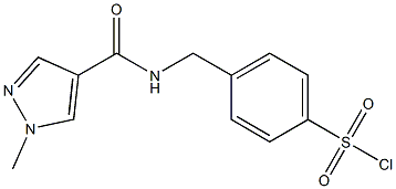 4-{[(1-methyl-1H-pyrazol-4-yl)formamido]methyl}benzene-1-sulfonyl chloride