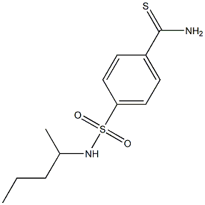 4-{[(1-methylbutyl)amino]sulfonyl}benzenecarbothioamide|