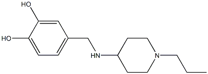 4-{[(1-propylpiperidin-4-yl)amino]methyl}benzene-1,2-diol 结构式