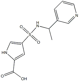  4-{[(1-pyridin-3-ylethyl)amino]sulfonyl}-1H-pyrrole-2-carboxylic acid