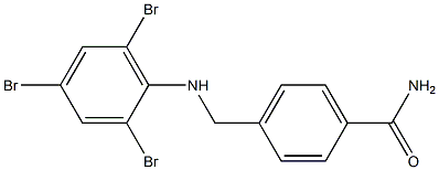 4-{[(2,4,6-tribromophenyl)amino]methyl}benzamide 结构式