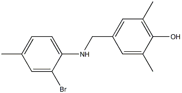  4-{[(2-bromo-4-methylphenyl)amino]methyl}-2,6-dimethylphenol