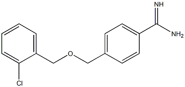 4-{[(2-chlorobenzyl)oxy]methyl}benzenecarboximidamide 结构式