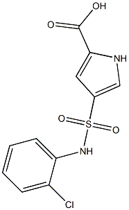 4-{[(2-chlorophenyl)amino]sulfonyl}-1H-pyrrole-2-carboxylic acid Struktur