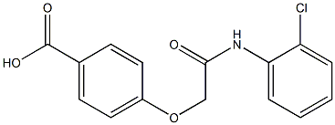 4-{[(2-chlorophenyl)carbamoyl]methoxy}benzoic acid|