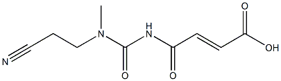 4-{[(2-cyanoethyl)(methyl)carbamoyl]amino}-4-oxobut-2-enoic acid Structure