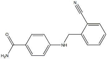 4-{[(2-cyanophenyl)methyl]amino}benzamide Structure