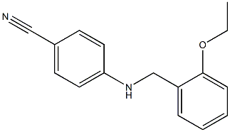 4-{[(2-ethoxyphenyl)methyl]amino}benzonitrile Structure