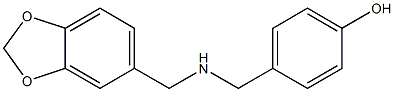 4-{[(2H-1,3-benzodioxol-5-ylmethyl)amino]methyl}phenol Structure