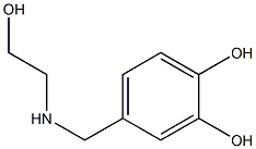 4-{[(2-hydroxyethyl)amino]methyl}benzene-1,2-diol Struktur