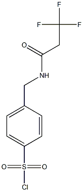 4-{[(3,3,3-trifluoropropanoyl)amino]methyl}benzenesulfonyl chloride Struktur