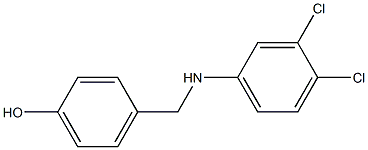 4-{[(3,4-dichlorophenyl)amino]methyl}phenol 化学構造式