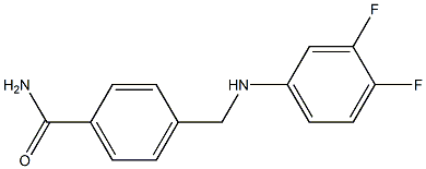 4-{[(3,4-difluorophenyl)amino]methyl}benzamide 结构式