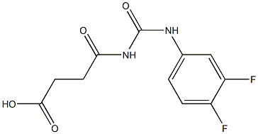 4-{[(3,4-difluorophenyl)carbamoyl]amino}-4-oxobutanoic acid|