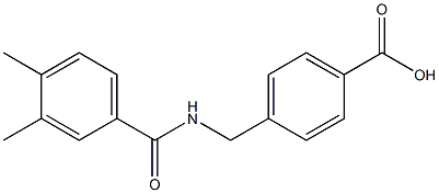 4-{[(3,4-dimethylphenyl)formamido]methyl}benzoic acid Structure