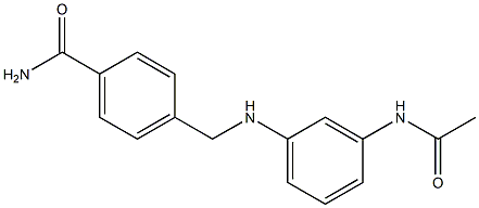 4-{[(3-acetamidophenyl)amino]methyl}benzamide Struktur