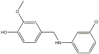 4-{[(3-chlorophenyl)amino]methyl}-2-methoxyphenol Structure