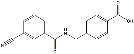 4-{[(3-cyanophenyl)formamido]methyl}benzoic acid Struktur