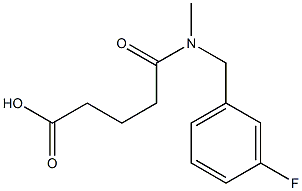 4-{[(3-fluorophenyl)methyl](methyl)carbamoyl}butanoic acid Struktur