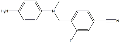 4-{[(4-aminophenyl)(methyl)amino]methyl}-3-fluorobenzonitrile Structure