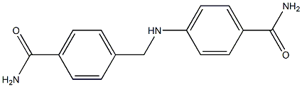4-{[(4-carbamoylphenyl)methyl]amino}benzamide 结构式