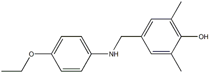 4-{[(4-ethoxyphenyl)amino]methyl}-2,6-dimethylphenol,,结构式