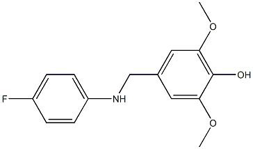 4-{[(4-fluorophenyl)amino]methyl}-2,6-dimethoxyphenol Structure