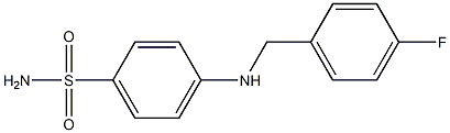 4-{[(4-fluorophenyl)methyl]amino}benzene-1-sulfonamide Structure