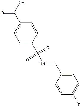 4-{[(4-fluorophenyl)methyl]sulfamoyl}benzoic acid Structure