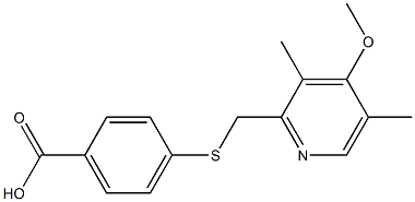 4-{[(4-methoxy-3,5-dimethylpyridin-2-yl)methyl]sulfanyl}benzoic acid