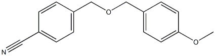 4-{[(4-methoxyphenyl)methoxy]methyl}benzonitrile Structure