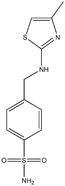 4-{[(4-methyl-1,3-thiazol-2-yl)amino]methyl}benzene-1-sulfonamide Structure