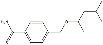 4-{[(4-methylpentan-2-yl)oxy]methyl}benzene-1-carbothioamide Struktur