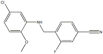 4-{[(5-chloro-2-methoxyphenyl)amino]methyl}-3-fluorobenzonitrile